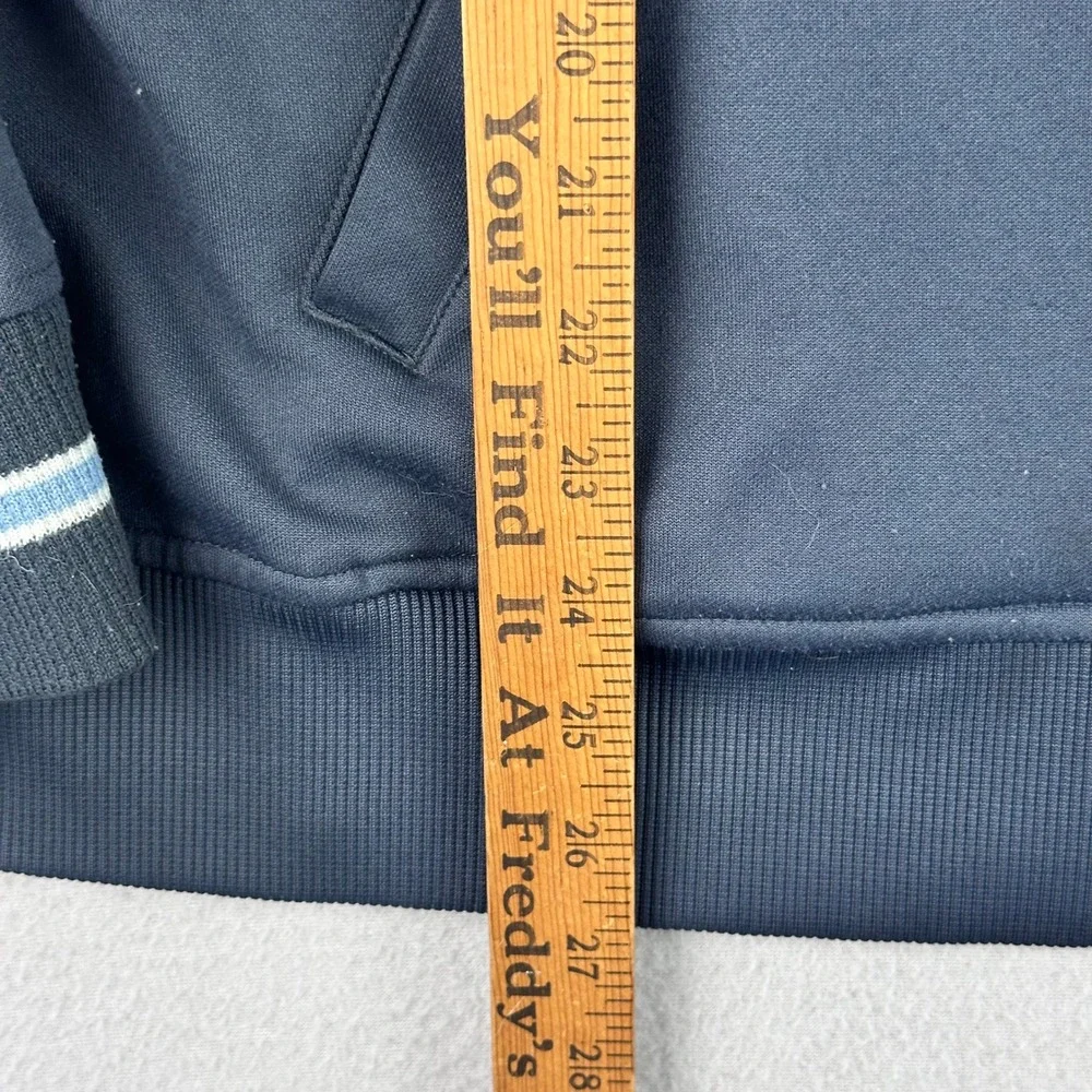 VTG Y2K Puma Track Jacket Mens XL Navy Blue Athletic Full Zip Striped Trim Logo‎